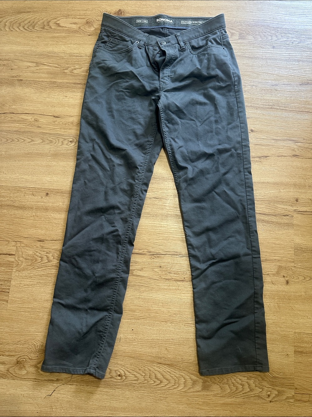 Sonoma Men's Charcoal Chino Pants